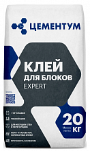 ЦЕМЕНТУМ Эксперт клей для блоков (20кг) — в интернет-магазине «Ремонт 3000»