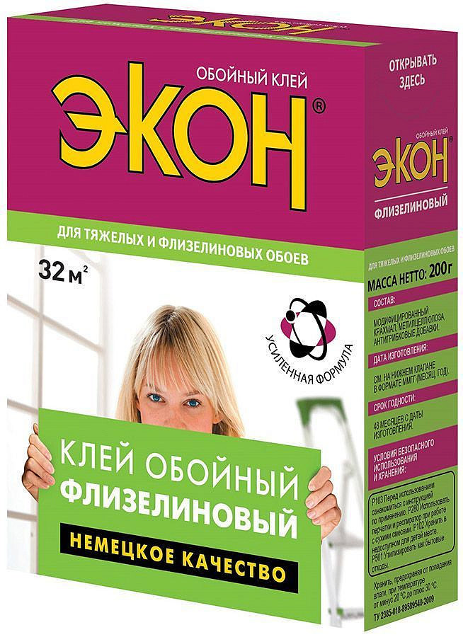 ЭКОН Флизелиновый клей обойный (200г) — в интернет-магазине «Ремонт 3000»