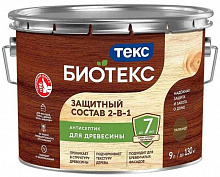 ТЕКС Биотекс антисептик декоративная пропитка по дереву палисандр (9л) — в интернет-магазине «Ремонт 3000»