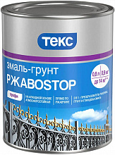 ТЕКС РжавоСтоп краска по ржавчине серебряная (0,9кг) — в интернет-магазине «Ремонт 3000»