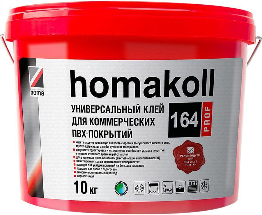 ХОМА Хомаколл 164 Проф клей для ПВХ покрытий (10кг) — в интернет-магазине «Ремонт 3000»