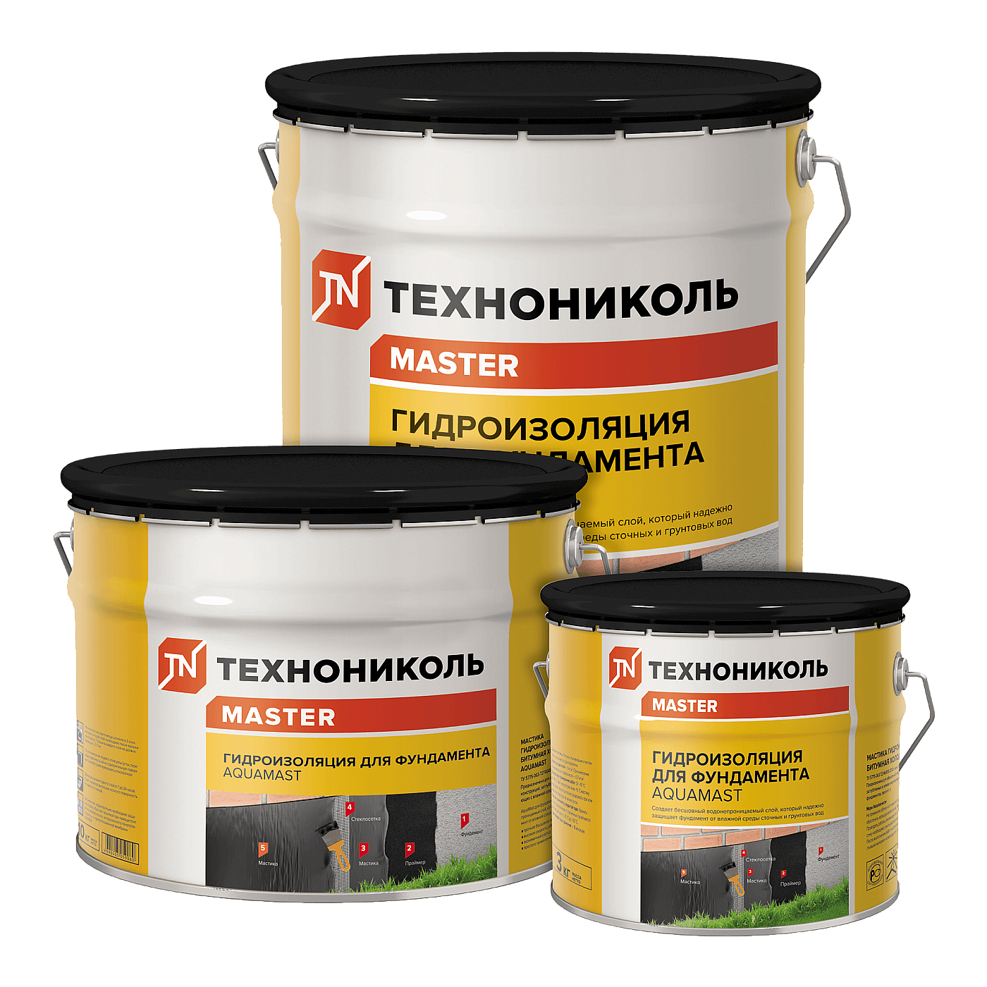 АКВАМАСТ мастика битумная для фундамента (18кг) - 4 — в интернет-магазине «Ремонт 3000»