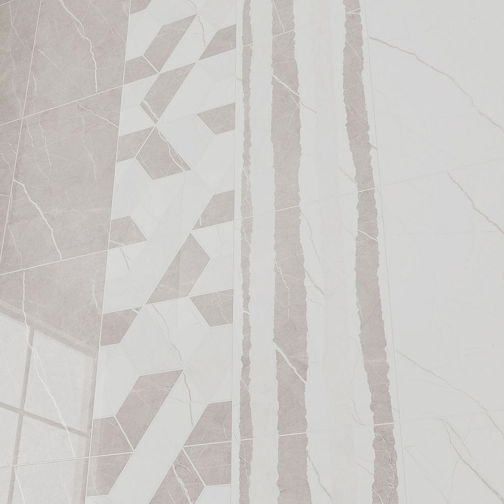 КЕРАМИН Астория 3Д тип 2 плитка настенная глянцевая бежево-белый 400x275х7,4 (15шт) (1.65кв.м) - 3 — в интернет-магазине «Ремонт 3000»