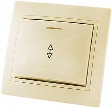 ТАЙМЫР SQ1814-0108 переключатель одноклавишный с/у с индикатором слоновая кость — в интернет-магазине «Ремонт 3000»