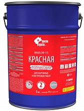 ЭМПИЛС ПростоКраска эмаль ПФ-115 красная (5кг) полуматовая — в интернет-магазине «Ремонт 3000»