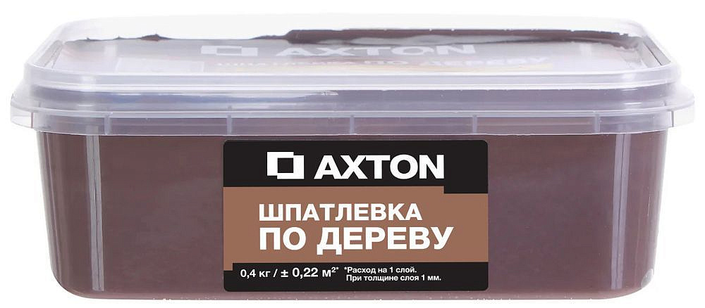 АКСТОН шпаклёвка для дерева эспрессо (0,4кг) — в интернет-магазине «Ремонт 3000»