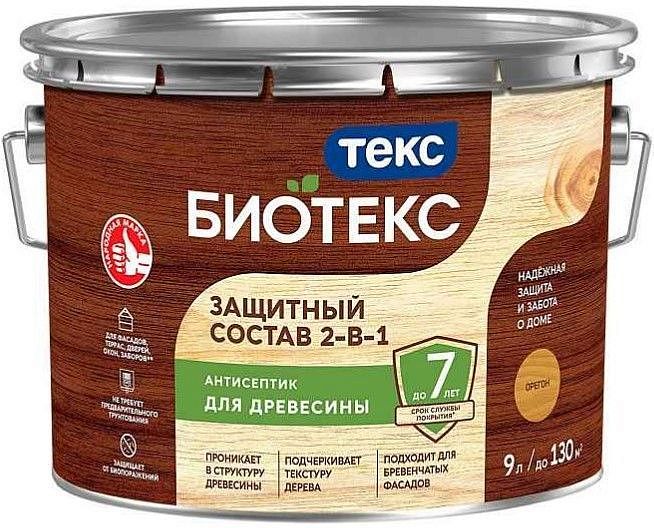 ТЕКС Биотекс антисептик декоративная пропитка по дереву орегон (9л) — в интернет-магазине «Ремонт 3000»