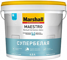 МАСТЕРЛАЙН (МАРШАЛЛ) Маэстро Белый потолок люкс (4,5л) — в интернет-магазине «Ремонт 3000»