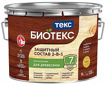 ТЕКС Биотекс антисептик декоративная пропитка по дереву сосна (9л) — в интернет-магазине «Ремонт 3000»