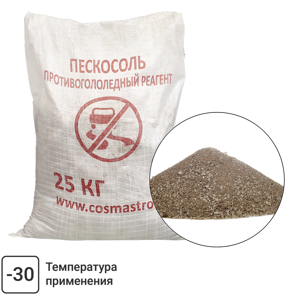 ДМС Оптима пескосоль реагент противогололедный -30 (25кг) - 1 — в интернет-магазине «Ремонт 3000»
