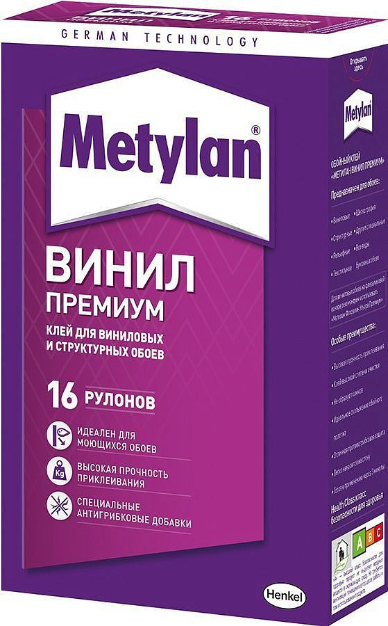 МЕТИЛАН Винил Премиум без индикатора клей обойный (500г) — в интернет-магазине «Ремонт 3000»