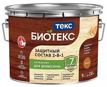ТЕКС Биотекс антисептик декоративная пропитка по дереву махагон (9л) — в интернет-магазине «Ремонт 3000»