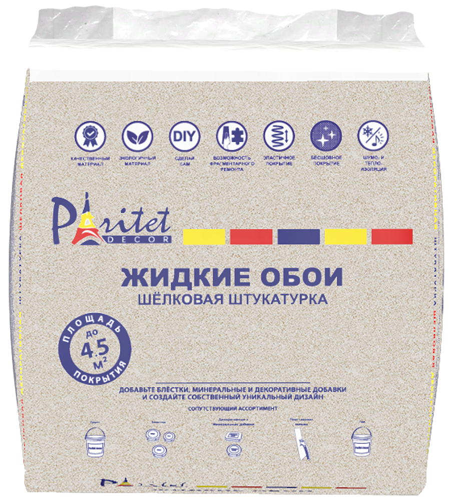 ПАРИТЕТ B59 жидкие обои гладкие коричневые (1л) - 1 — в интернет-магазине «Ремонт 3000»