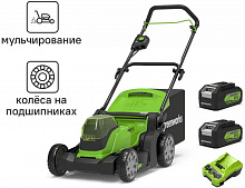 ГРИНВОРКС 2512607UD газонокосилка аккумуляторная 410мм (48В)  — в интернет-магазине «Ремонт 3000»