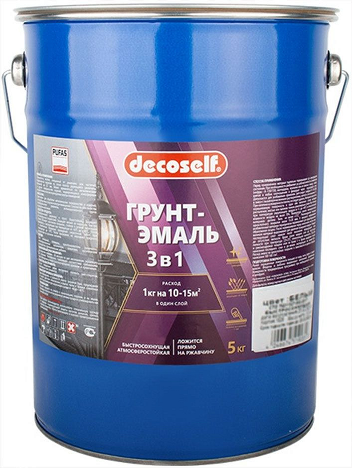 ДЕКОСЕЛФ грунт-эмаль голубая (5кг) матовая — в интернет-магазине «Ремонт 3000»