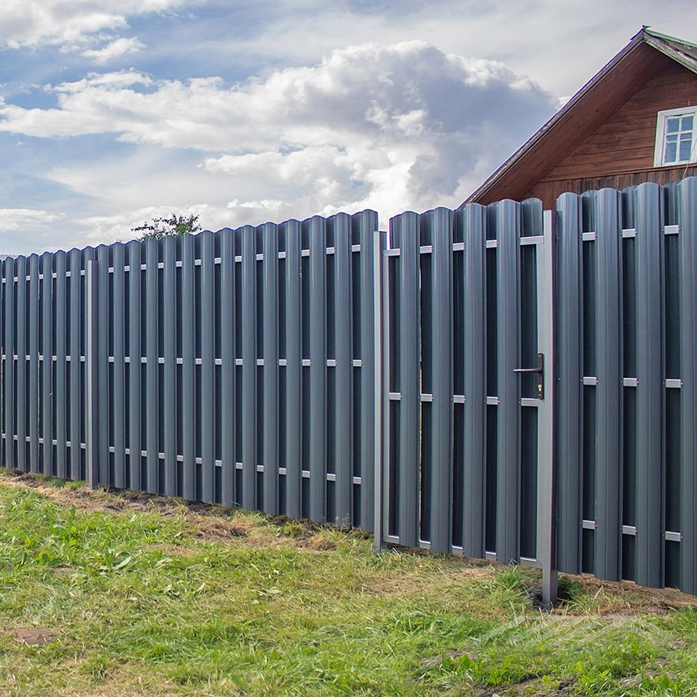Штакетник-П двухсторонний серый (1,5м) - 4 — в интернет-магазине «Ремонт 3000»