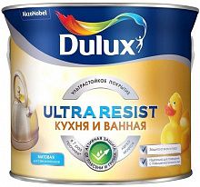 ЛЮКСИУМ (ДЮЛАКС) Ultra Resist Кухня и ванная база BW белая краска матовая (5л) — в интернет-магазине «Ремонт 3000»