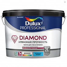 ЛЮКСИУМ (ДЮЛАКС) Diamond Алмазная прочность база BW белая краска износостойкая матовая (9л) — в интернет-магазине «Ремонт 3000»