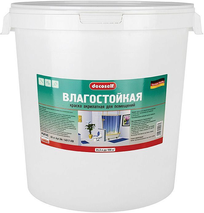 ДЕКОСЕЛФ краска в/д влагостойкая (40кг) — в интернет-магазине «Ремонт 3000»