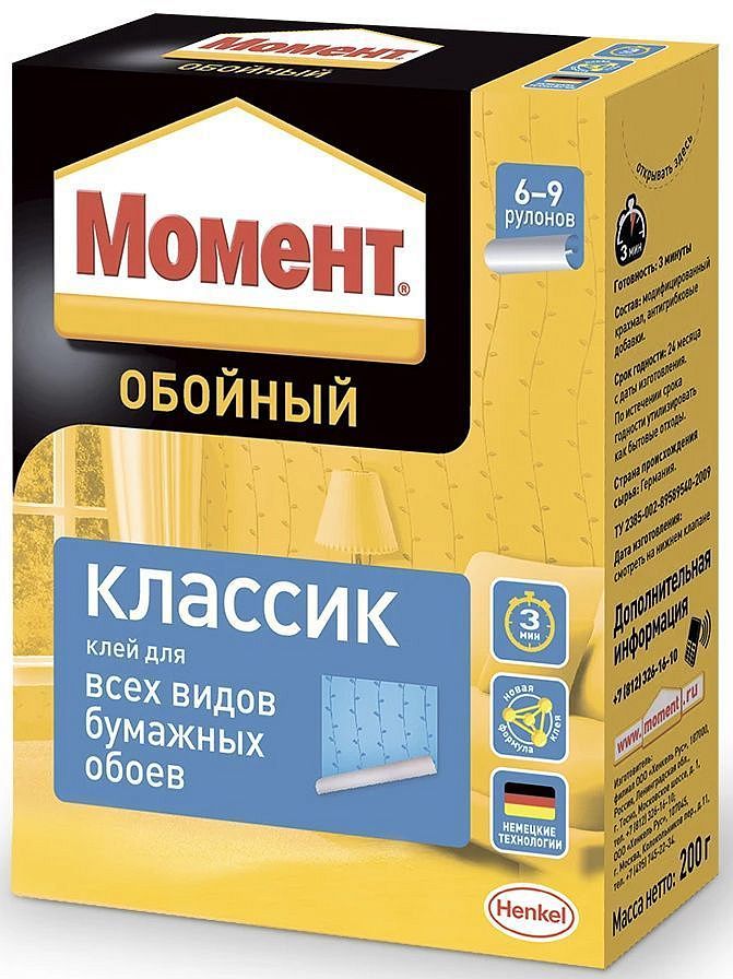 МОМЕНТ Классик клей обойный (200г) — в интернет-магазине «Ремонт 3000»