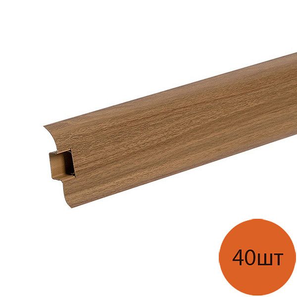 ИДЕАЛ Комфорт плинтус Палисандр 281 (2,5м) (40шт) — в интернет-магазине «Ремонт 3000»