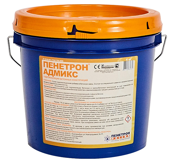 ПЕНЕТРОН Адмикс Гидроизоляция (4кг) - 1 — в интернет-магазине «Ремонт 3000»