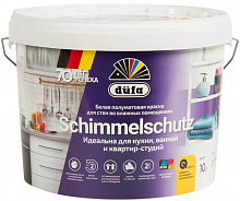 ДЮФА Schimmelschutzfarbe база 1 белая краска влагостойкая полуматовая (10л) — в интернет-магазине «Ремонт 3000»