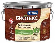 ТЕКС Биотекс антисептик декоративная пропитка по дереву орех (9л) — в интернет-магазине «Ремонт 3000»