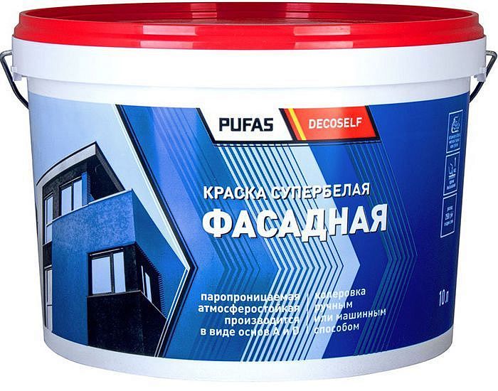 ДЕКОСЕЛФ Фасадная база A белая краска (15,8кг) — в интернет-магазине «Ремонт 3000»