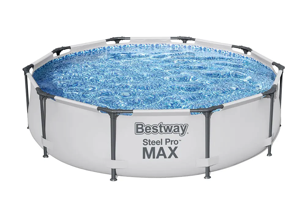 БЕСТВЕЙ Steel Pro Max 56406 бассейн каркасный круглый 4678л (305x76см) без насоса серый - 3 — в интернет-магазине «Ремонт 3000»