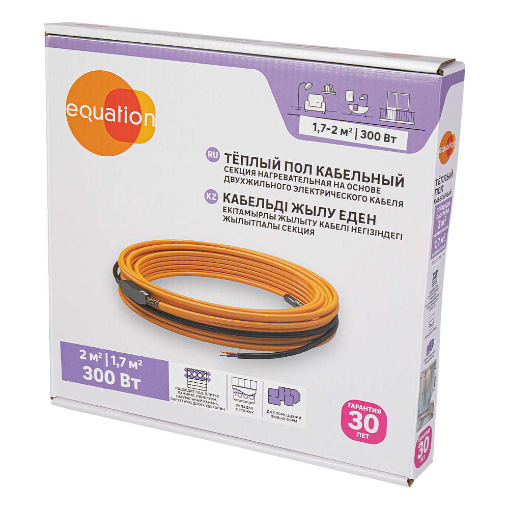 EQUATION кабель нагревательный 300 Вт/16.3м - 1 — в интернет-магазине «Ремонт 3000»
