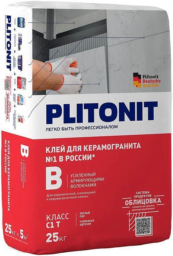 ПЛИТОНИТ В клей плиточный (25кг)  - 2 — в интернет-магазине «Ремонт 3000»