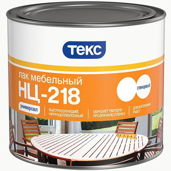 ТЕКС лак мебельный НЦ-218 (0,8кг) — в интернет-магазине «Ремонт 3000»