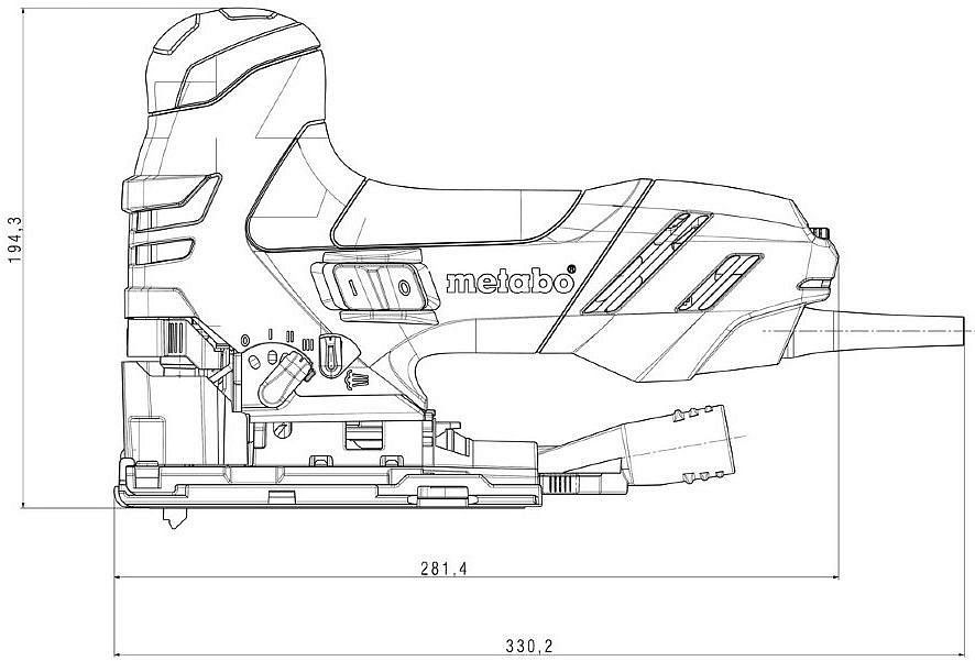 МЕТАБО STE 140 Plus электролобзик 140мм 750Вт - 1 — в интернет-магазине «Ремонт 3000»