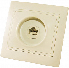 ТАЙМЫР SQ1814-0121 розетка компьютерная RJ-45 с/у слоновая кость  — в интернет-магазине «Ремонт 3000»