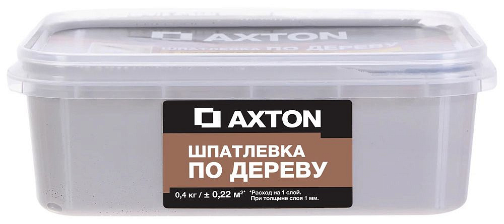 АКСТОН шпаклёвка для дерева тач (0,4кг) — в интернет-магазине «Ремонт 3000»