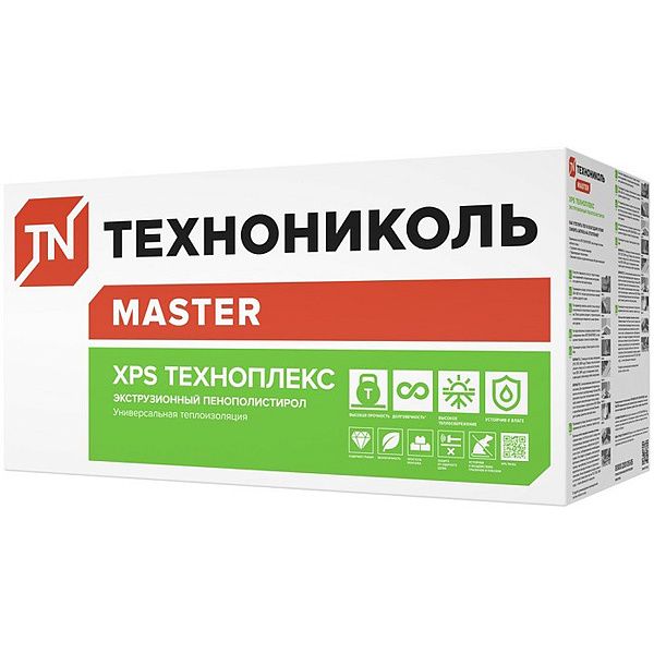 ТЕХНОНИКОЛЬ Техноплекс утеплитель XPS Г4 1180х580х40мм (10шт=6,844м2=0,274м3) — в интернет-магазине «Ремонт 3000»