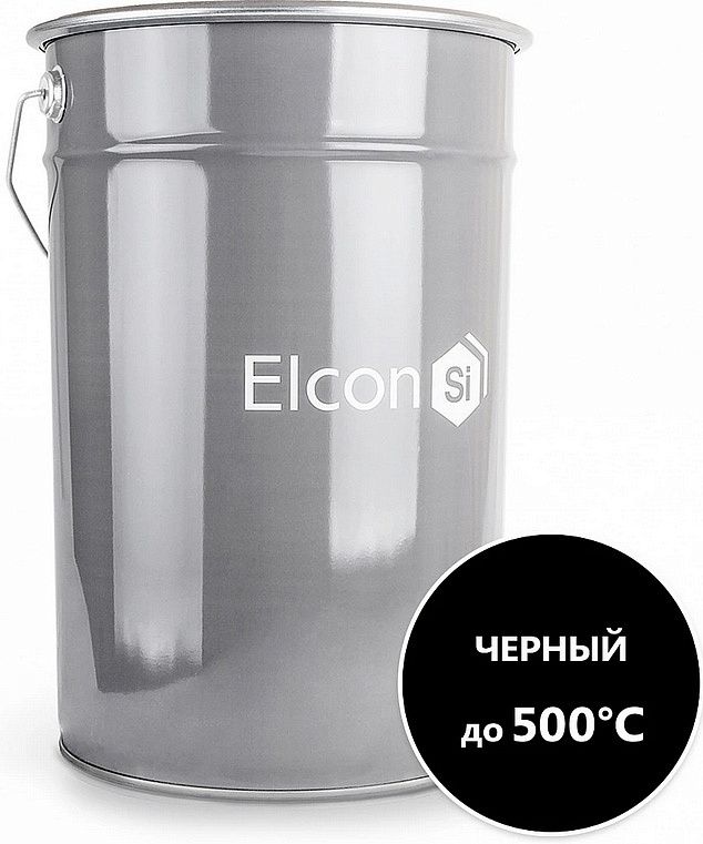 ЭЛКОН КО-8101 Эмаль термостойкая черная (25кг) - 1 — в интернет-магазине «Ремонт 3000»