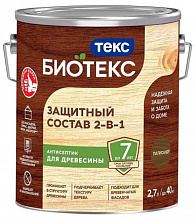 ТЕКС Биотекс антисептик декоративная пропитка по дереву палисандр (2,7л) — в интернет-магазине «Ремонт 3000»