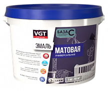 ВГТ эмаль акриловая матовая универсальная база С (10кг) — в интернет-магазине «Ремонт 3000»