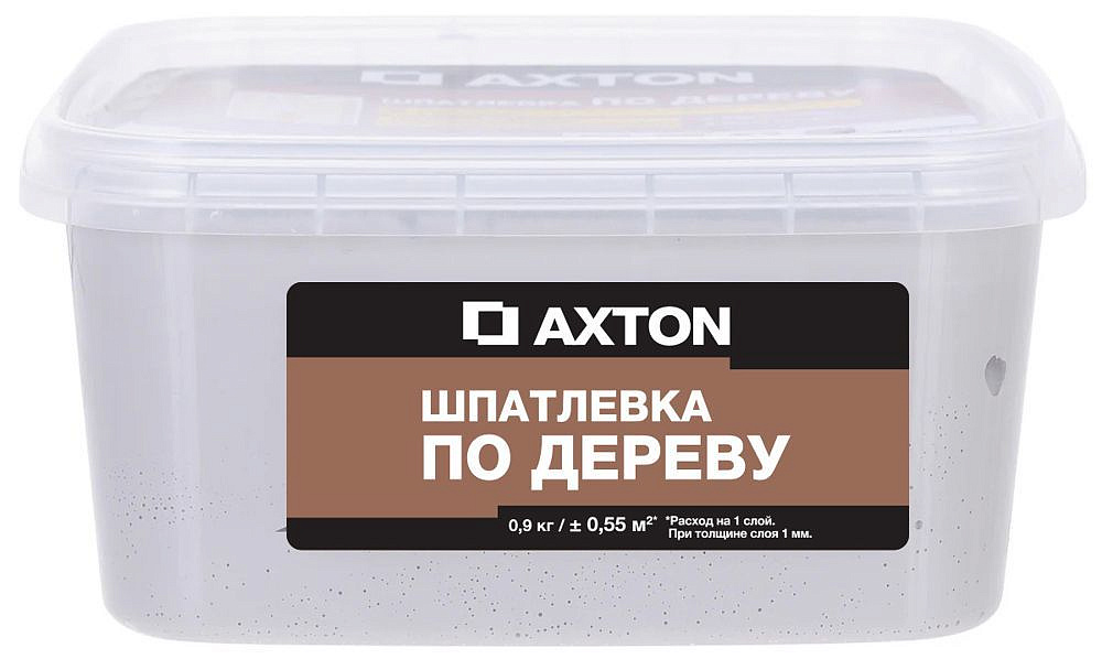 АКСТОН шпаклёвка для дерева тач (0,9кг) — в интернет-магазине «Ремонт 3000»