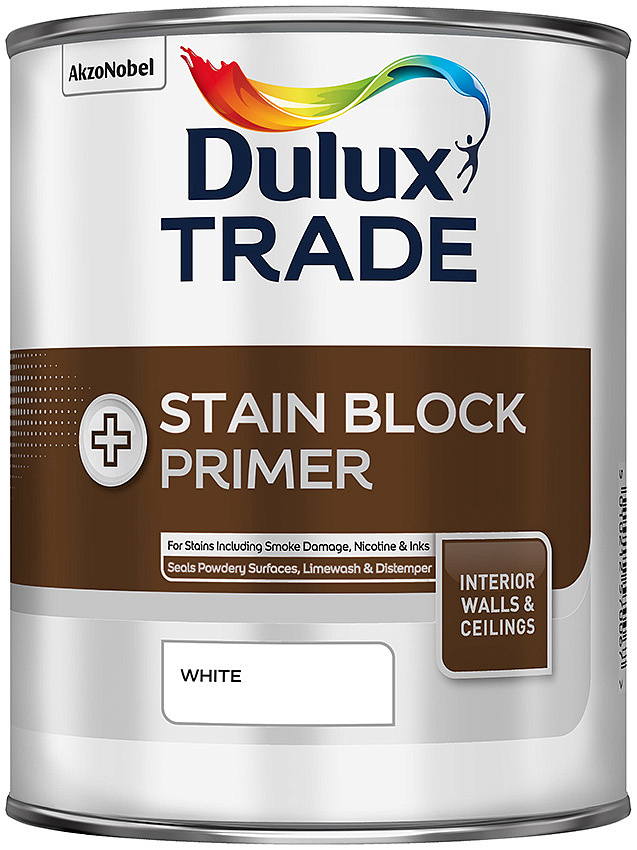 DULUX Stain Block Primer грунтовка для блокировки старых пятен белая (1л) — в интернет-магазине «Ремонт 3000»