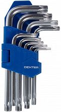 ДЕКСТЕР Torx набор ключей T10-T50 (9шт) — в интернет-магазине «Ремонт 3000»