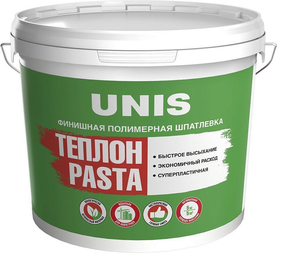 ЮНИС Теплон Паста шпатлевка финишная белая (5кг) — в интернет-магазине «Ремонт 3000»