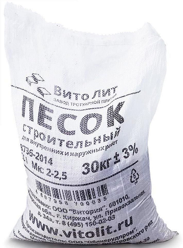 ВИТОЛИТ песок строительный (30кг) - 1 — в интернет-магазине «Ремонт 3000»